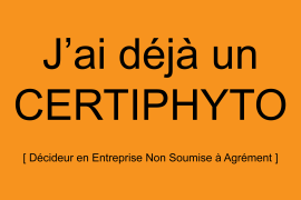 J'ai déjà un Certiphyto